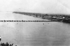 Alempi ponttonisilta, Bagdad, Mesopotamia, ensimmäinen maailmansota, 1918 tekijältä Unbekannt
