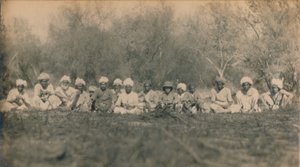 Lt. Smith & Beaters - Budhapur Tigerhunt, 1922 tekijältä Unbekannt