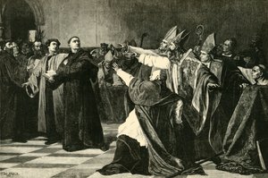 Luther Wormsin valtiopäivillä, 1521, 1890. tekijältä Unbekannt