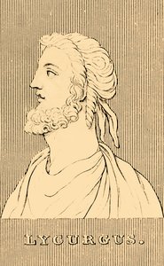 Lycurgus, fl c820 eKr., 1830. tekijältä Unbekannt