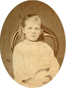 Ljubov Dostojevskaja, kirjailija Fjodor Dostojevskin tytär, 1870-luku tekijältä Unbekannt