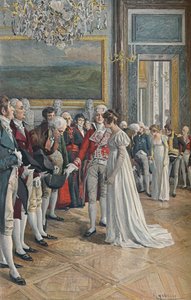 Madame Bonaparte vastaanottaa suurlähettiläät Tuileries