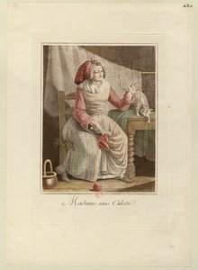 Madame Sans-Culotte, noin 1794. tekijältä Unbekannt