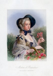 Madame de Pompadour kauniina puutarhurina tekijältä Unbekannt
