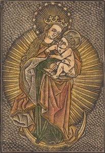 Madonna ja lapsi kunniassa, 1400-luvun viimeinen neljännes. tekijältä Unbekannt