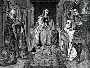 Madonna ja lapsi kanoni Joris van der Paelen kanssa, 1436, 1870 tekijältä Unbekannt