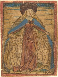 Madonna suojelijana, n. 14701480. tekijältä Unbekannt