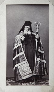 Makarios, Pyhän Panteleimonin luostarin arkkipiispa Athos-vuorella, Kreikka, 1870-luku tekijältä Unbekannt