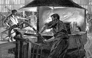 Polkupyörän ohjaustankojen valmistus, Ranska, 1896 tekijältä Unbekannt