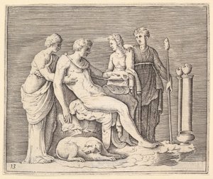 Mies, mukana kolme naista, julkaistu n. 1599-1622. tekijältä Unbekannt