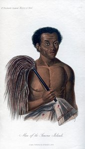 Mies Samoan saarilta, 1848 tekijältä Unbekannt