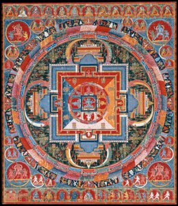 Jnanadakinin mandala, 1300-luvun loppu. tekijältä Unbekannt