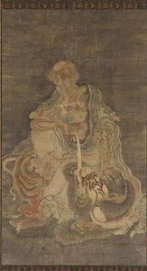 Manjushri istuu leijonalla, 1368-1644. tekijältä Unbekannt