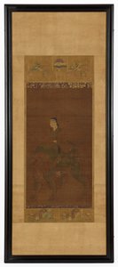 Manjushri ratsastaa leijonalla, Muromachin aikakausi, 1392-1568. tekijältä Unbekannt