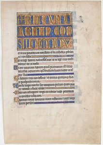 Kuninkaallisen psalterin käsikirjoituslehti, 1250-70. tekijältä Unbekannt