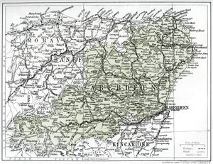 Aberdeenshiren kartta, 1924-1926 tekijältä Unbekannt