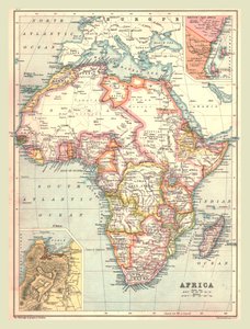 Afrikan kartta, 1902. tekijältä Unbekannt