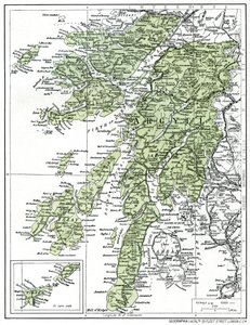 Argyllshiren kartta, 1924-1926 tekijältä Unbekannt