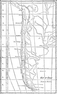 Chilen kartta, 1911 tekijältä Unbekannt