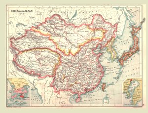 Kiinan ja Japanin kartta, 1902. tekijältä Unbekannt