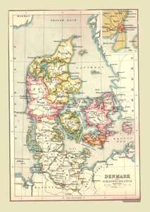 Tanskan kartta, 1902. tekijältä Unbekannt