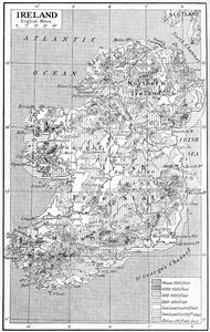 Irlannin kartta, 1930-luku tekijältä Unbekannt
