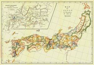 Japanin kartta provinsseissa Iyeyasun aikana, 1903. tekijältä Unbekannt
