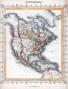 Pohjois-Amerikan kartta tekijältä Unbekannt