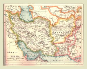 Persian kartta, 1902. tekijältä Unbekannt