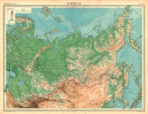 Siperian kartta tekijältä Unbekannt