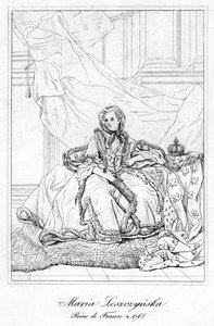 Maria Leszczynska, Ranskan Ludvig XV:n kuningatar puoliso, 1600-luku tekijältä Unbekannt
