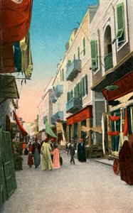 Market Street, Suez, Egypti, 1900-luku tekijältä Unbekannt