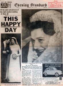 Prinsessa Alexandran ja Angus Ogilvyn avioliitto 24. huhtikuuta 1963 tekijältä Unbekannt