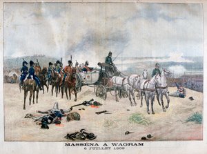 Marsalkka Massena Wagramin taistelussa, Itävallassa, 5.-6.7.1809, 1904 tekijältä Unbekannt