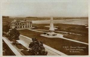 Marttyyrien muistomerkki, Golf House and Links, St. Andrews, c1900. tekijältä Unbekannt