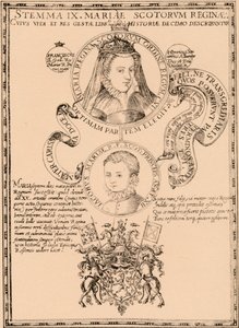Mary, Skotlannin kuningatar 1542-1587 ja kuningas James VI ja minä 1566-1625, 1889 tekijältä Unbekannt