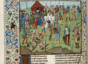 Kristittyjen verilöyly Nikopoliksen taistelun jälkeen, noin 1470-1475. tekijältä Unbekannt