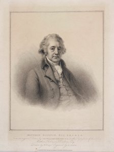 Matthew Boulton, englantilainen insinööri ja teollisuusmies, c 1801 tekijältä Unbekannt