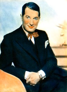 Maurice Chevalier, ranskalainen näyttelijä ja suosittu viihdyttäjä, 1934-1935 tekijältä Unbekannt