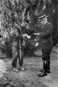 Maurice Maeterlinck, belgialainen näytelmäkirjailija, runoilija ja esseisti, 1915 tekijältä Unbekannt