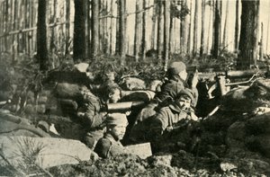 Maxim-ase toiminnassa Britannian rintamalla, ensimmäinen maailmansota, 1915, c1920. tekijältä Unbekannt