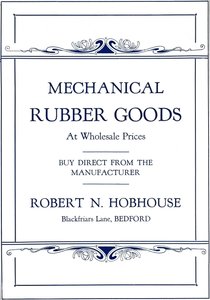 Mekaaniset kumituotteet - Robert N. Hobhousen mainos, 1916 tekijältä Unbekannt