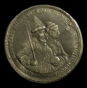 Venäjän tsaari Aleksis I -mitali Pietari Suuren syntymän kunniaksi, noin 1775 tekijältä Unbekannt