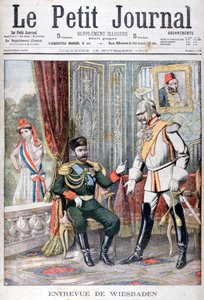 Tsaari Nikolai II:n ja Keisari Wilhelm II:n tapaaminen, Wiesbaden, Saksa, 1903 tekijältä Unbekannt