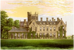 Melbury House, Dorset, Ilchesterin jaarlin koti, vuodelta 1880 tekijältä Unbekannt