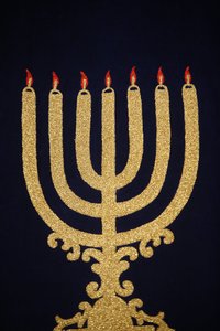 Menorah (Menorah) Stadttempelin synagogassa Wienissä Itävallassa tekijältä Unbekannt