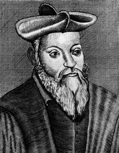 Michel Nostradamus 1503-1556, ranskalainen lääkäri ja astrologi, 1600-luku tekijältä Unbekannt