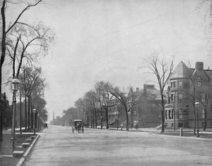 Michigan Avenue, Chicago, katsoen etelään, vuodelta 1897. tekijältä Unbekannt