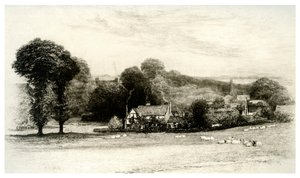 Miltonsin mökki, Chalfont St Giles, Buckinghamshire, 1895 tekijältä Unbekannt