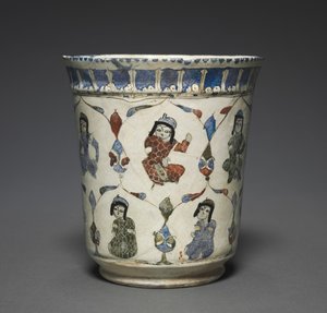 Minai Beaker istuvien prinssien kanssa, 1180-1220. tekijältä Unbekannt